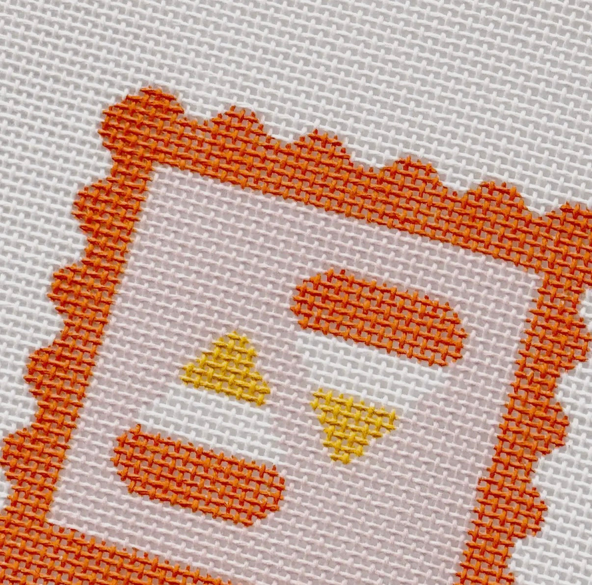 Candy Corn Stamp Needlepoint Canvas