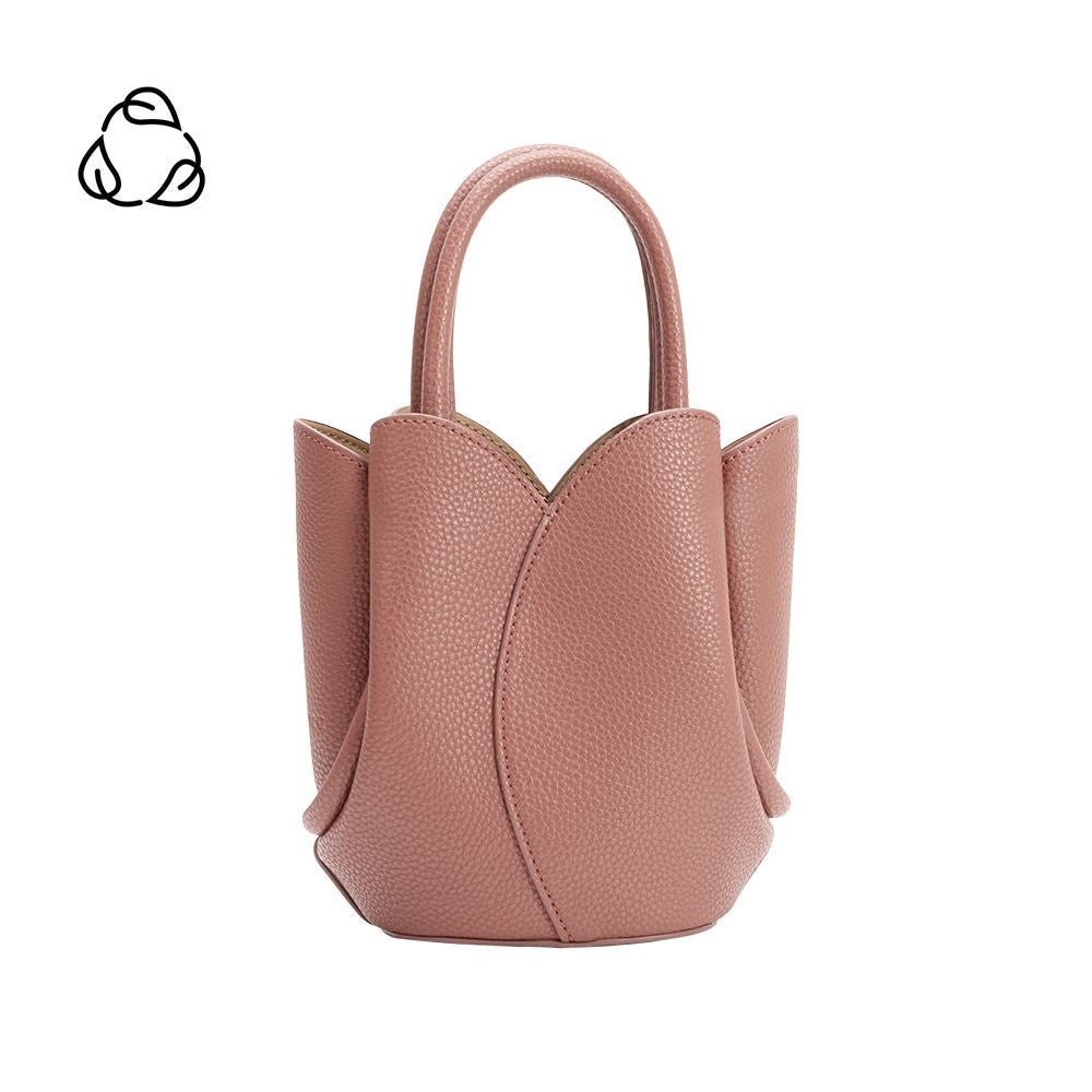 Tulip Mini Rose Recycled Vegan Top Handle Bag