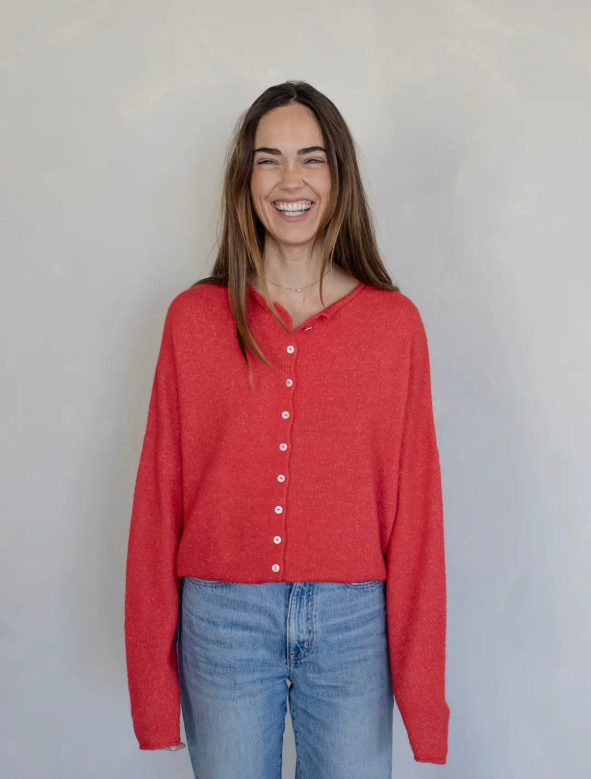 Red Piper Cardigan