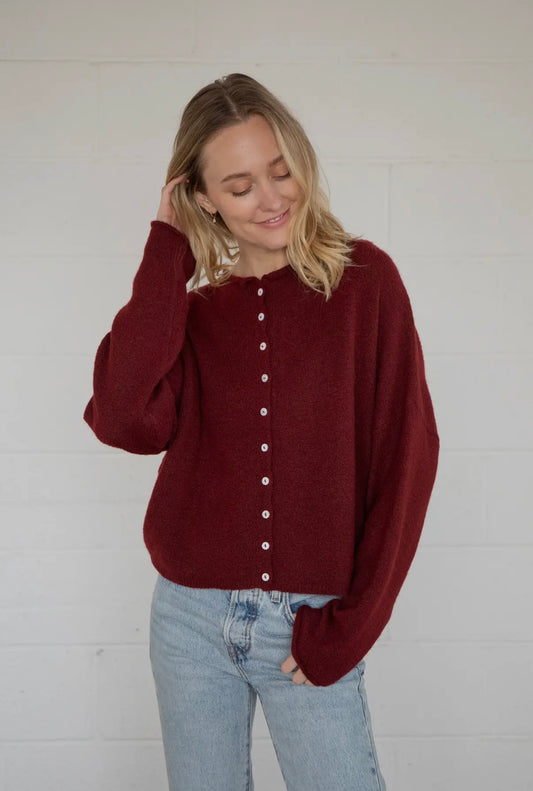 Wine Piper Cardigan
