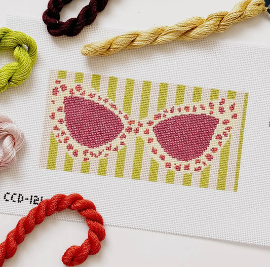 Cheetah Sunglasses Needlepoint Canvas