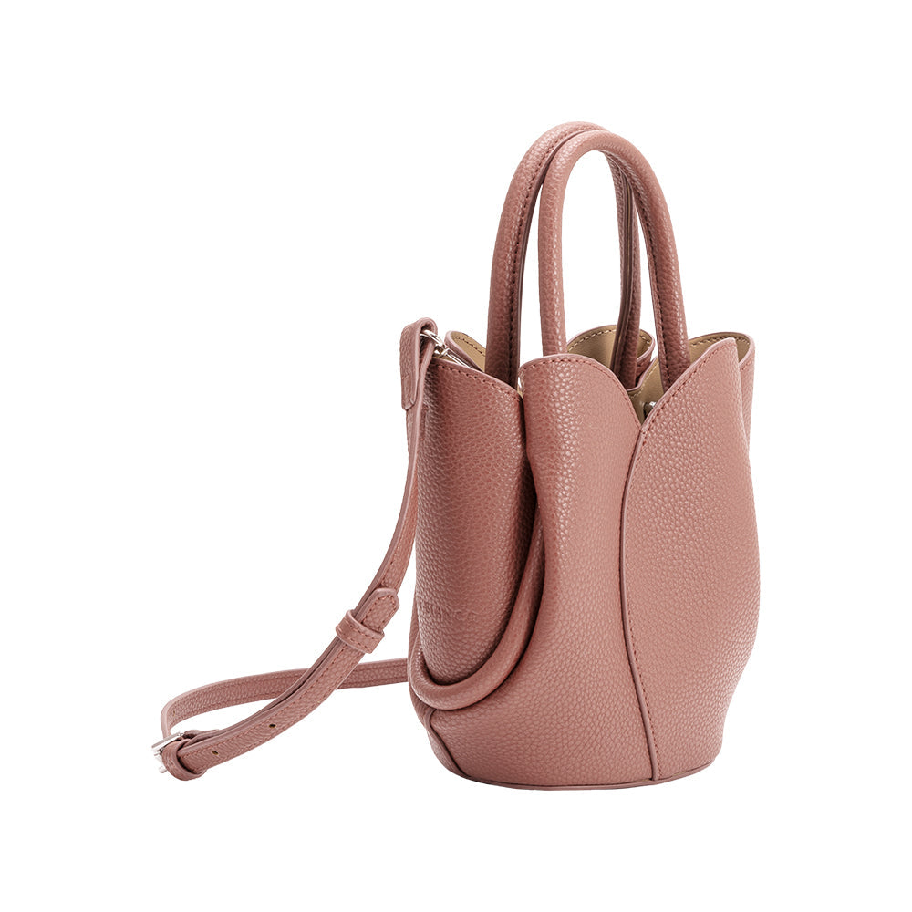 Tulip Mini Rose Recycled Vegan Top Handle Bag
