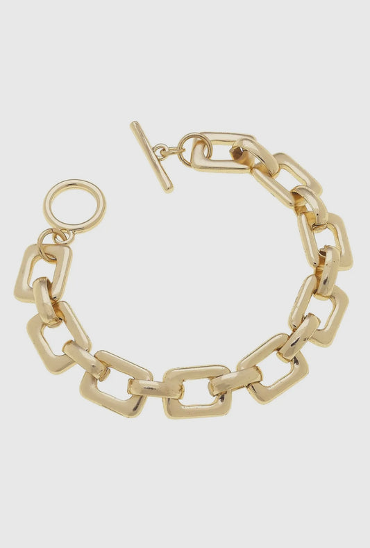Chain Link Toggle Bracelet