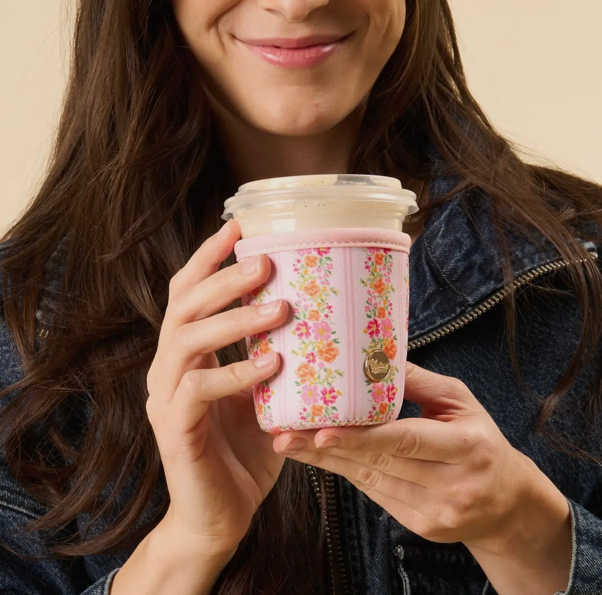 Pink Petal Coffee Coozie